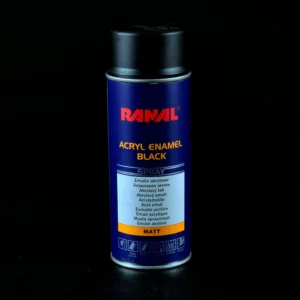 Czarny mat - lakier akrylowy w sprayu Ranal 400ml