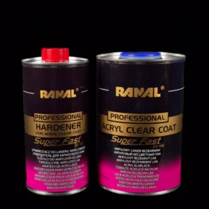 Lakier bezbarwny Ranal Black Line Superfast 1L + utwardzacz