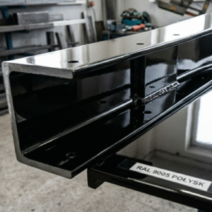 Lakier akrylowy na pistolet czarny RAL 9005 połysk + utwardzacz